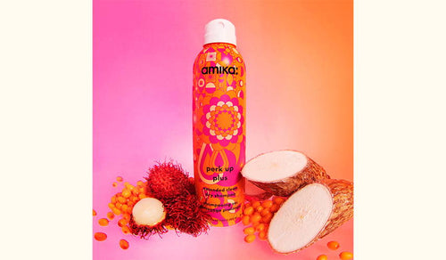 amika’s NEW perk up plus extended clean dry shampoo