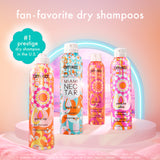 fan-favorite dry shampoos: pictured from left to right: perk up dry shampoo (#1 prestige dry shampoo in the U.S.*), amika x Ellis Brooklyn MIAMI NECTAR perk up dry shampoo, perk up plus extended clean dry shampoo, perk up ultra oil control dry shampoo. *Source: Circana, LLC, US Prestige Beauty Total Measured Market, Hair Dry Shampoo/Dry Conditioner by Product, Dollar & Unit Sales, January – December 2024