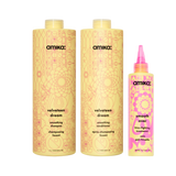 super-sized smoothing set | velveteen dream smoothing shampoo, conditioner + smooth over frizz-fighting treatment