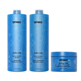 super-sized hydration set  | hydro rush intense moisture shampoo, conditioner + hair mask with hyaluronic acid