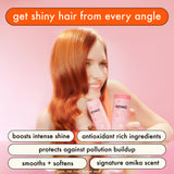 super-sized shine set | mirrorball high shine + protect antioxidant shampoo + conditioner + flash mask