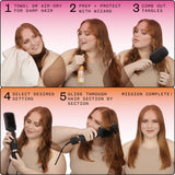 double agent | 2-in-1 blow dryer brush + straightening brush